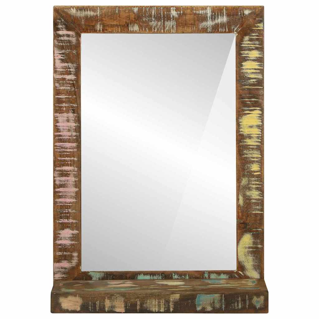 Bathroom Mirror Brown 50 x 22 x 70 cm Solid Wood Reclaimed