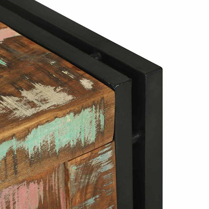 Storage Box Brown and black 40 x 40 x 40 cm Solid Acacia wood