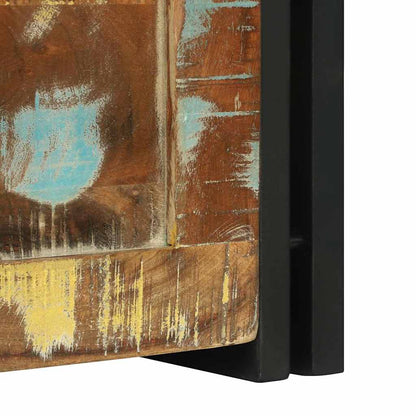 Storage Box Brown and black 40 x 40 x 40 cm Solid Acacia wood