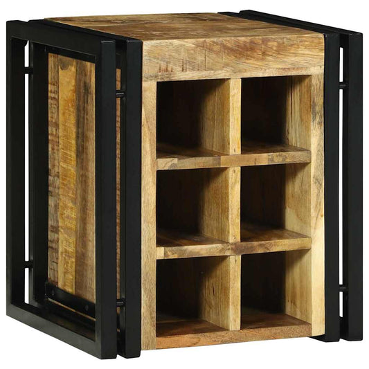 Wine Rack Brown 34.5 x 35 x 39 cm Solid Mango wood