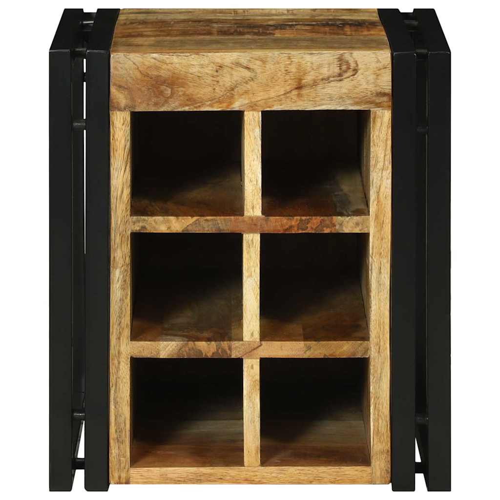 Wine Rack Brown 34.5 x 35 x 39 cm Solid Mango wood