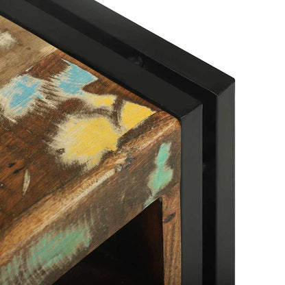 Wine Rack Multicolour 34.5 x 35 x 39 cm Solid Reclaim wood