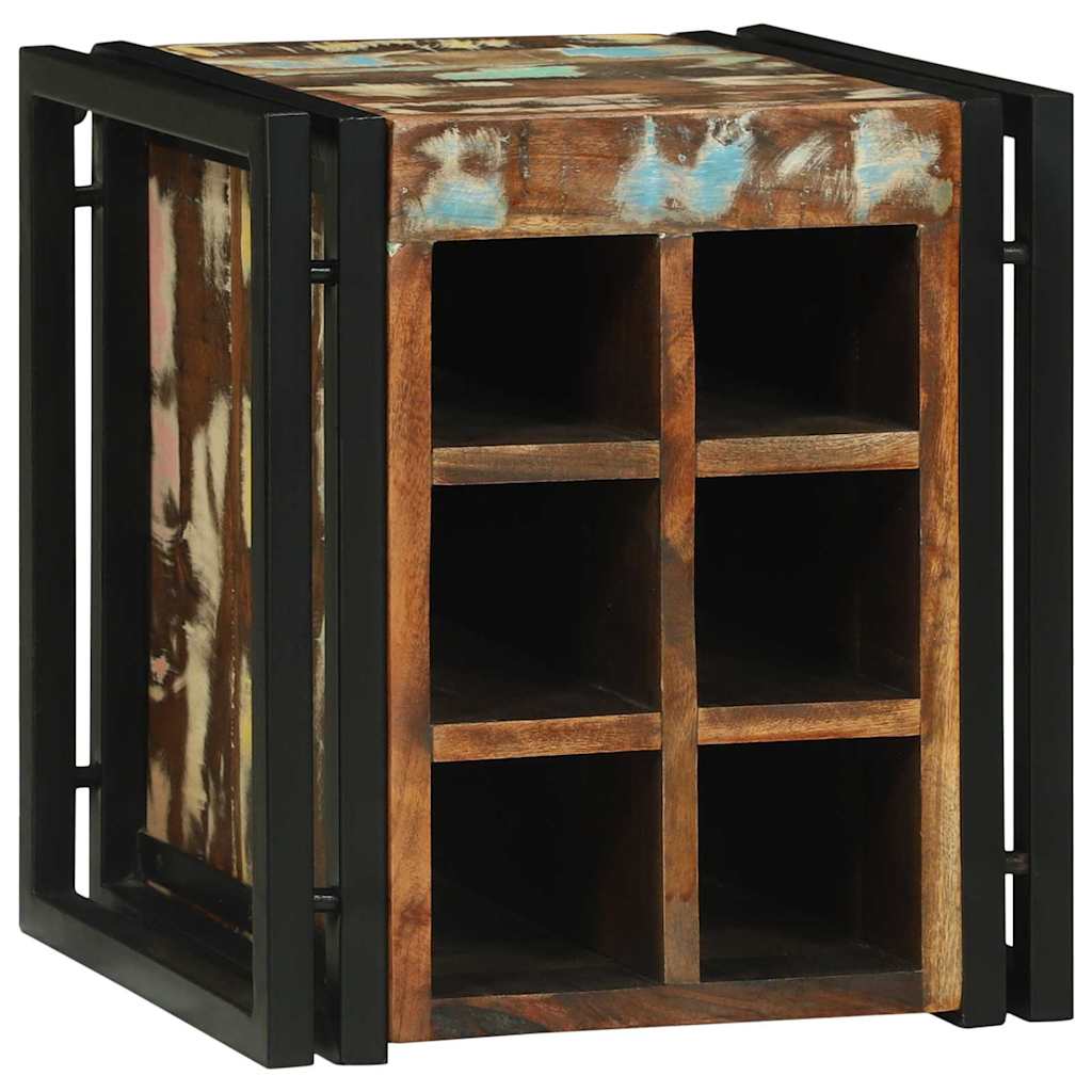 Wine Rack Multicolour 34.5 x 35 x 39 cm Solid Reclaim wood