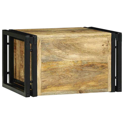 Wine Rack Brown and Black 46 x 35 x 27.5 cm Solid Mango wood