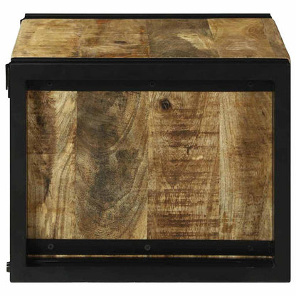 Wine Rack Brown and Black 46 x 35 x 27.5 cm Solid Mango wood