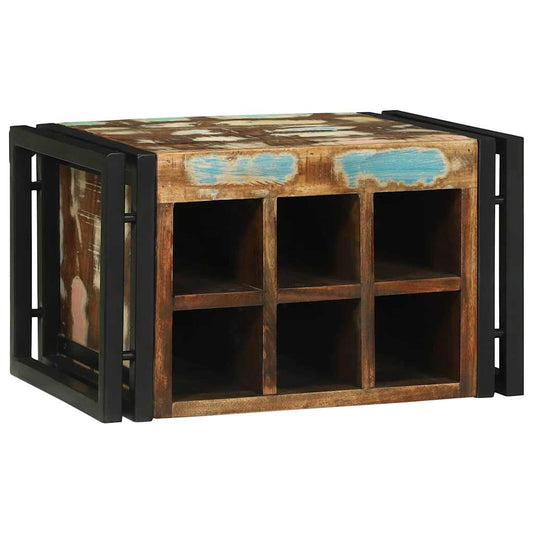 Wine Rack Multicolour 46 x 35 x 27.5 cm Solid Reclaim wood
