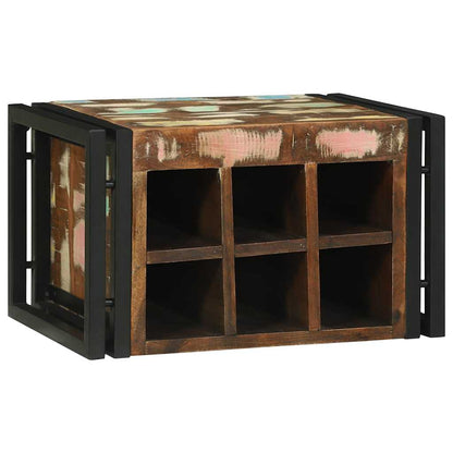 Wine Rack Multicolour 46 x 35 x 27.5 cm Solid Reclaim wood