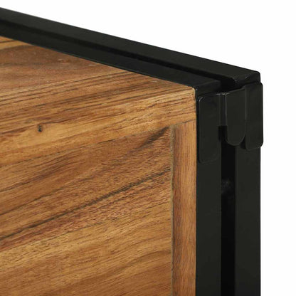 Wine Rack Brown and Black 46 x 35 x 27.5 cm Solid Acacia wood