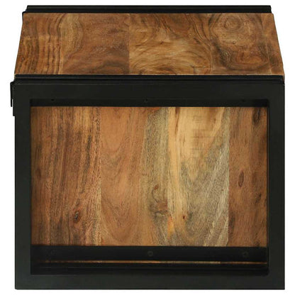 Wine Rack Brown and Black 46 x 35 x 27.5 cm Solid Acacia wood