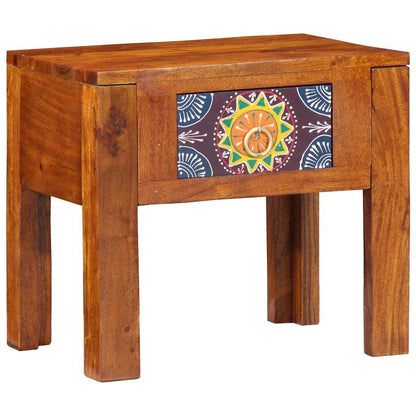 Side Table with Drawer Brown 40 x 30 x 36 cm Solid Acacia wood