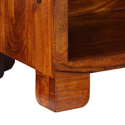Shoe Cabinet with Door Brown 55 x 35 x 75 cm Solid Acacia wood