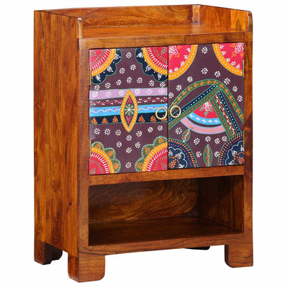 Shoe Cabinet with Door Brown 55 x 35 x 75 cm Solid Acacia wood