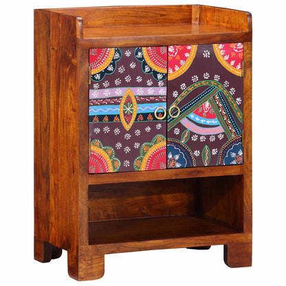 Shoe Cabinet with Door Brown 55 x 35 x 75 cm Solid Acacia wood