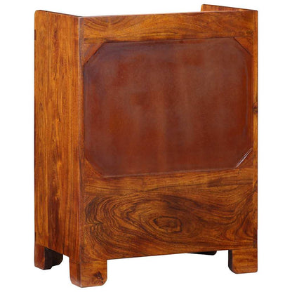 Shoe Cabinet with Door Brown 55 x 35 x 75 cm Solid Acacia wood