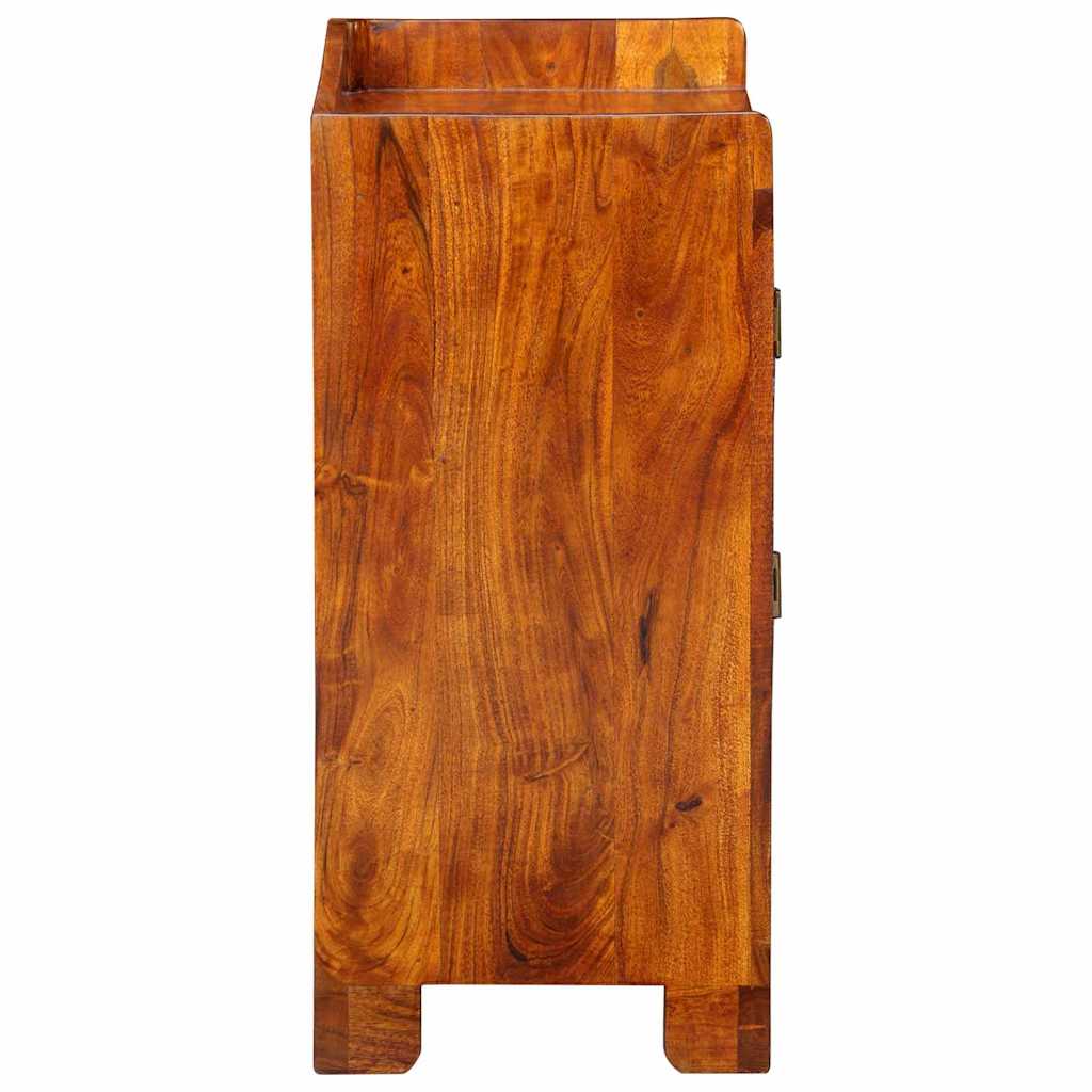 Shoe Cabinet with Door Brown 55 x 35 x 75 cm Solid Acacia wood