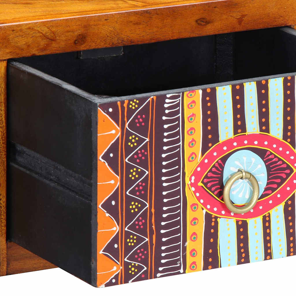 Bedside Cabinet Brown 35 x 30 x 22 cm Solid acacia wood
