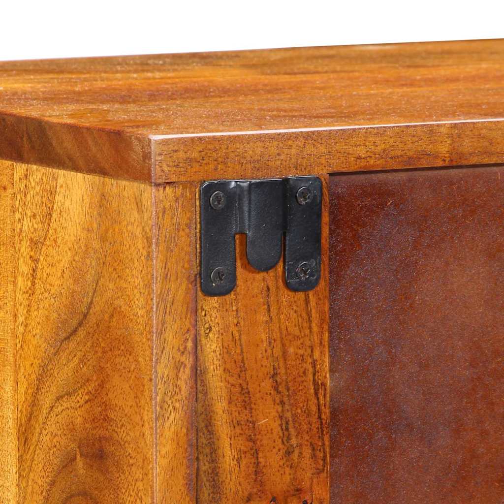 Bedside Cabinet Brown 35 x 30 x 22 cm Solid acacia wood