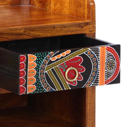 Shoe Bench Multicolour 100 x 35 x 45 cm Solid acacia wood