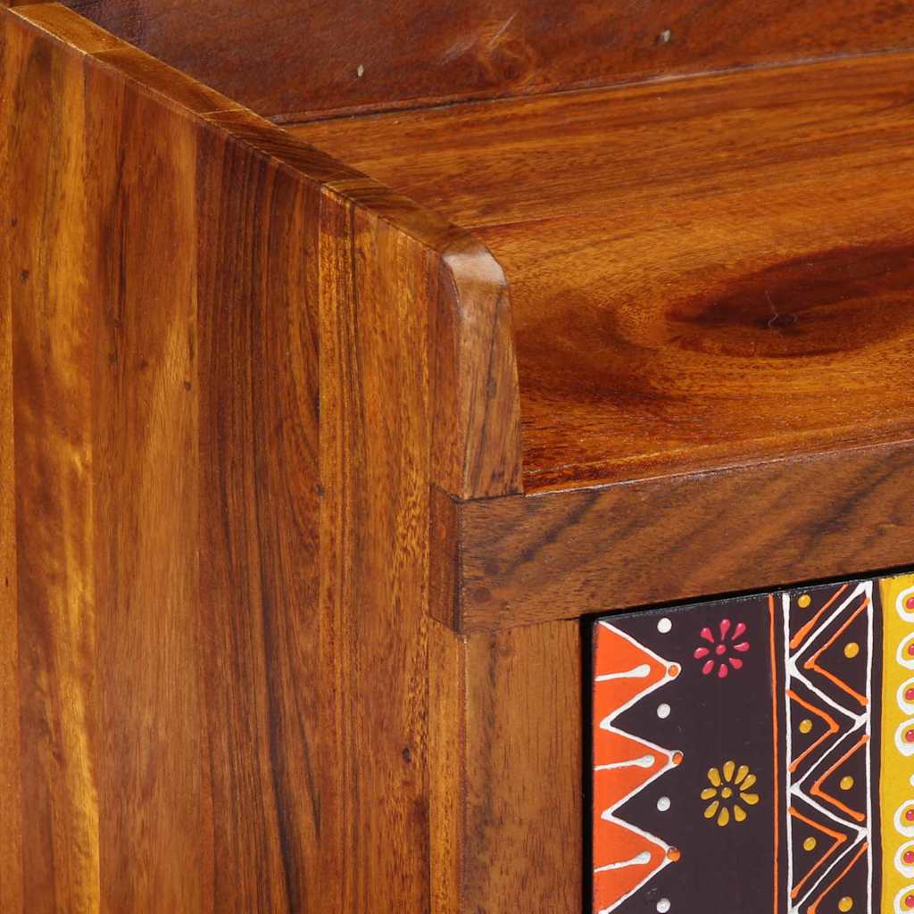 Shoe Bench Multicolour 100 x 35 x 45 cm Solid acacia wood