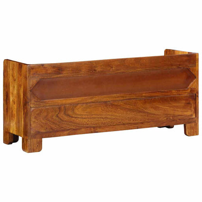Shoe Bench Multicolour 100 x 35 x 45 cm Solid acacia wood