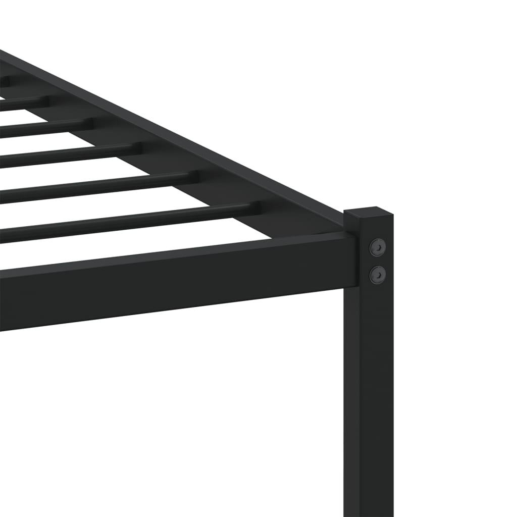 Bed Frame without Mattress with Headboard Brown Oak 100x190 cm