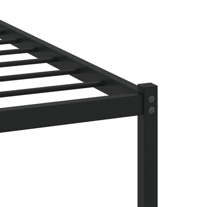 Bed Frame without Mattress with Headboard Brown Oak 100x190 cm