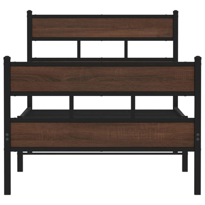 Bed Frame without Mattress with Headboard and Footboard 100x200 cm