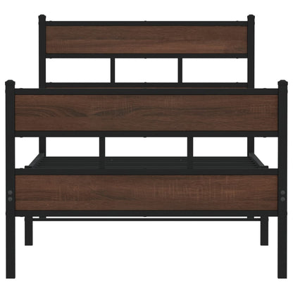 Bed Frame without Mattress with Headboard and Footboard 107x203 cm