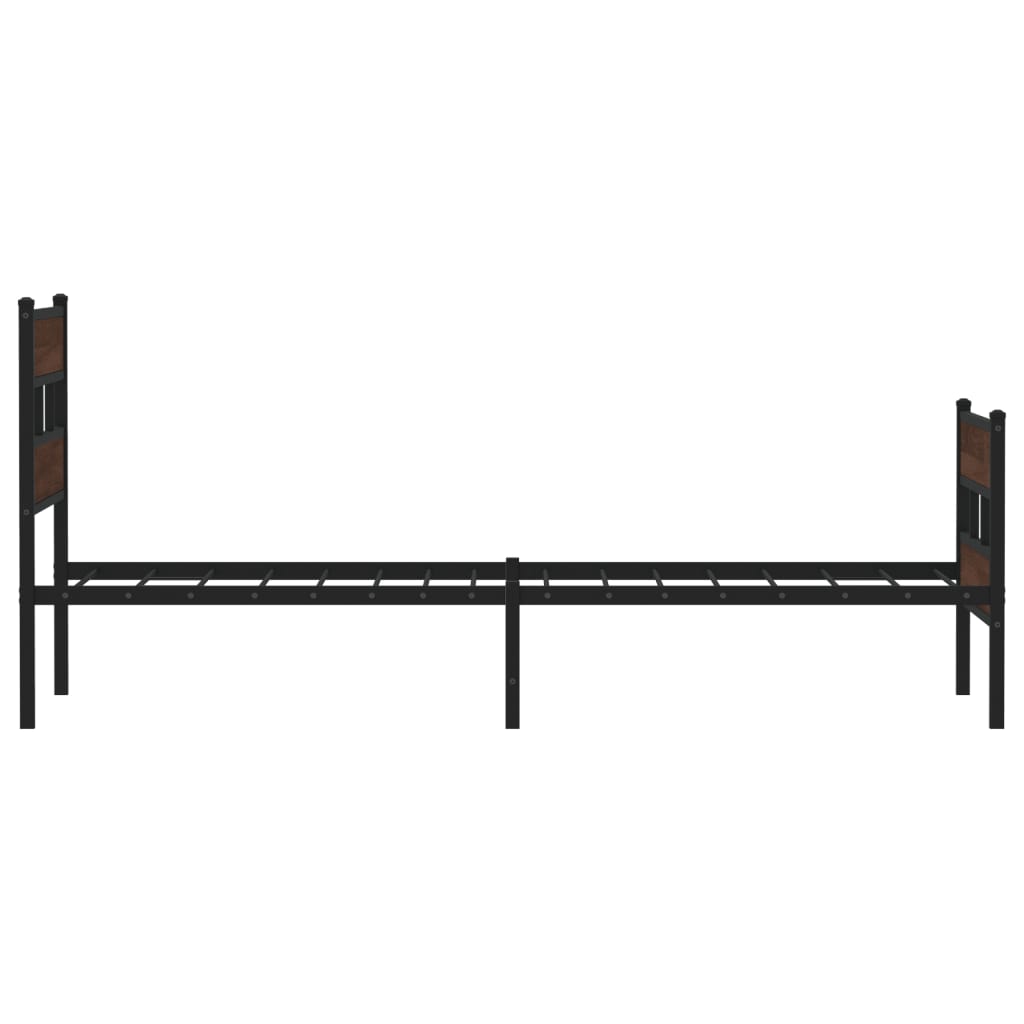 Bed Frame without Mattress with Headboard and Footboard 107x203 cm