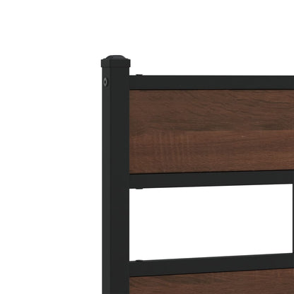 Bed Frame without Mattress with Headboard and Footboard 107x203 cm