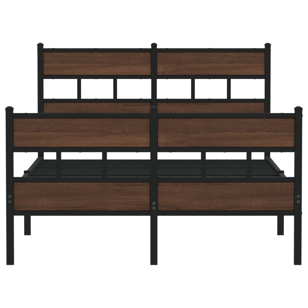 Bed Frame without Mattress with Headboard and Footboard 120x200 cm