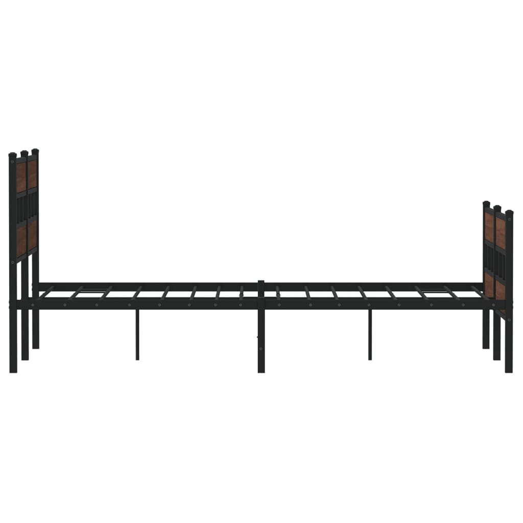 Bed Frame without Mattress with Headboard and Footboard 120x200 cm