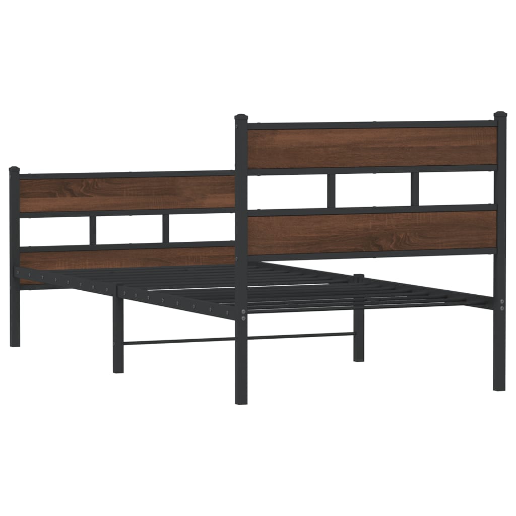 Bed Frame without Mattress with Headboard and Footboard 120x200 cm