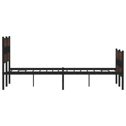 Bed Frame without Mattress with Headboard and Footboard 140x190 cm