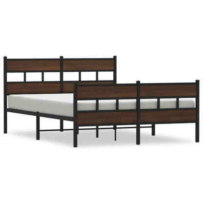Bed Frame without Mattress with Headboard and Footboard 140x200 cm