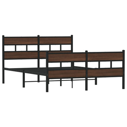Bed Frame without Mattress with Headboard and Footboard 140x200 cm