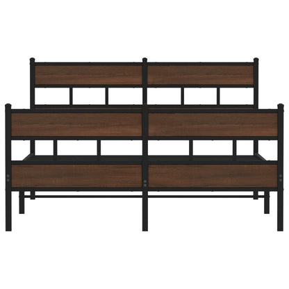 Bed Frame without Mattress with Headboard and Footboard 140x200 cm
