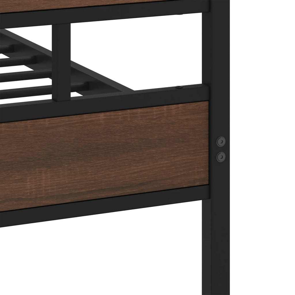 Bed Frame without Mattress with Headboard and Footboard 140x200 cm