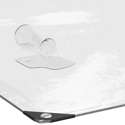 Clear Tarpaulin with Eyelets 4x8 m Polyethylene