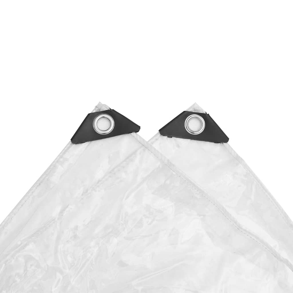 Clear Tarpaulin with Eyelets 4x12 m PVC