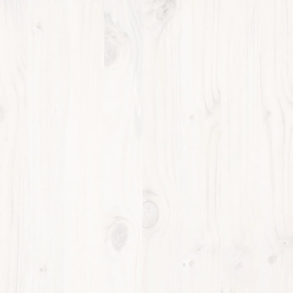 Bed Frame without Mattress White 140x200 cm Solid Wood Pine