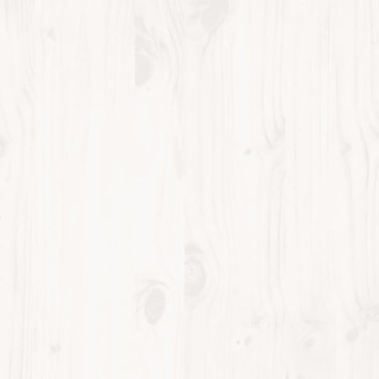 Bed Frame without Mattress White 135x190 cm Double Solid Wood Pine