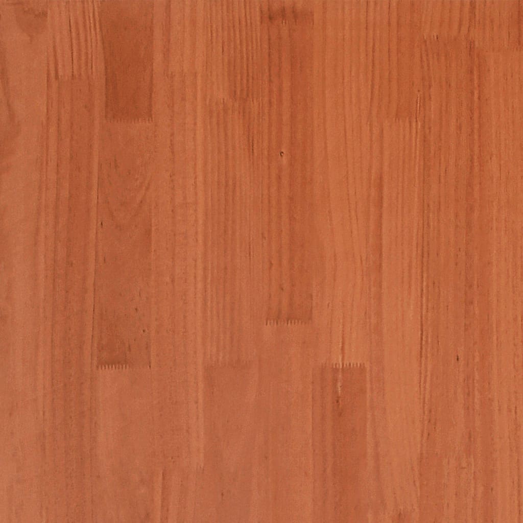 Bed Frame without Mattress Wax Brown 135x190 cm Double Solid Wood Pine