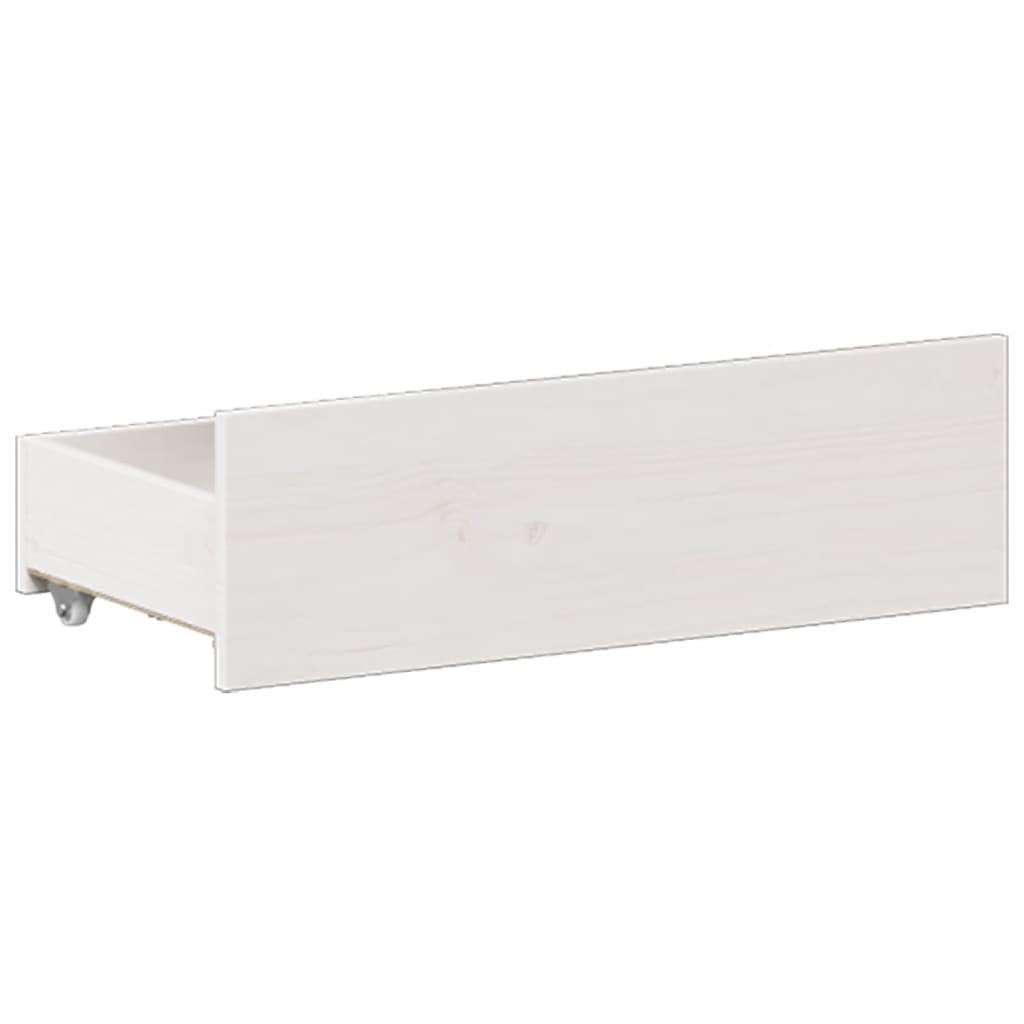 Bed Frame without Mattress with Headboard White 180x200 cm Super King Solid Wood Pine