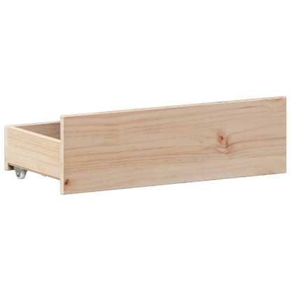 Bed Frame without Mattress with Headboard 120x200 cm Solid Wood Pine