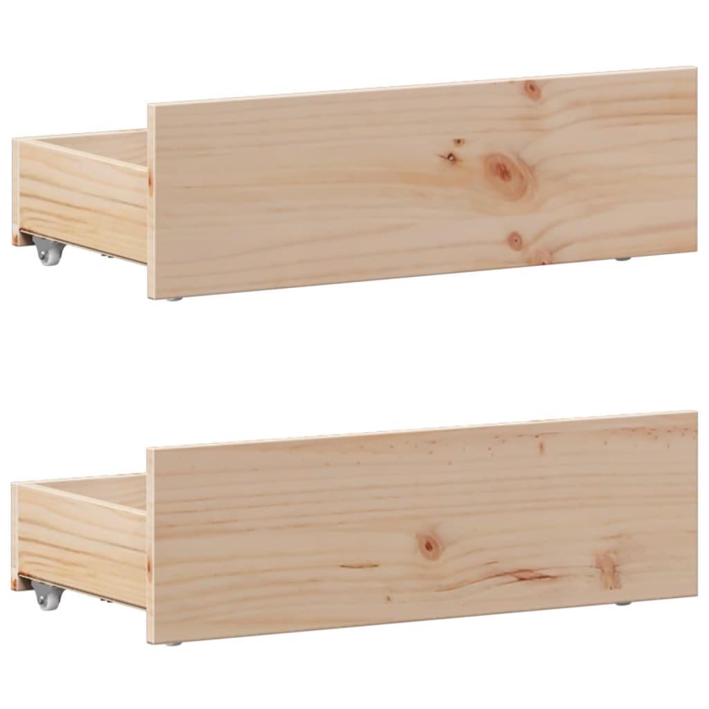 Bed Frame without Mattress with Headboard 90x200 cm Solid Wood Pine