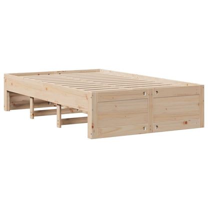 Bed Frame without Mattress with Drawers 120x190 cm Small Double Solid Wood Pine