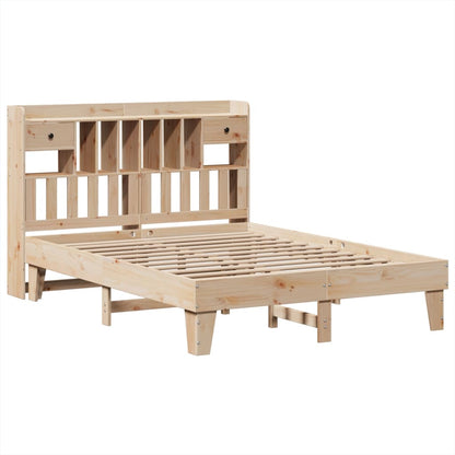Bed Frame without Mattress 160x200 cm Solid Wood Pine