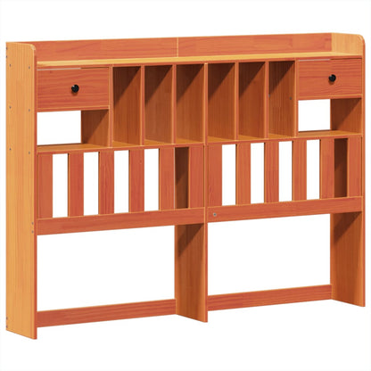 Bed Frame without Mattress Wax Brown 140x200 cm Solid Wood Pine