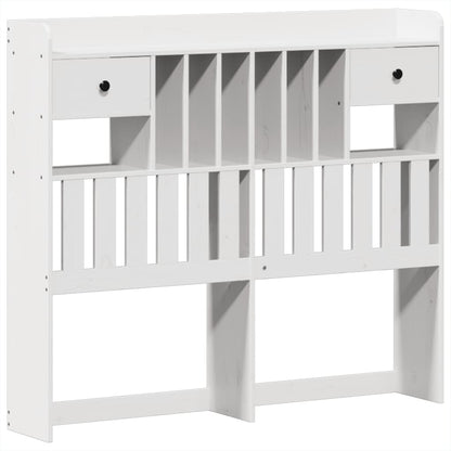 Bed Frame without Mattress White 135x190 cm Solid Wood Pine